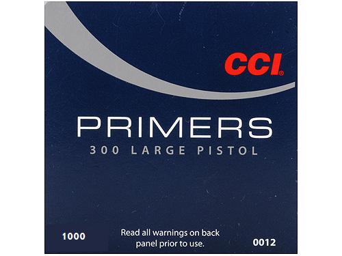 CCI 0012 Large Pistol Primers #300 Box of 1000